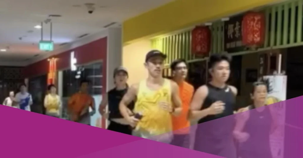 Singapore Runners Take to Mall Corridors to Keep Training During Haze
